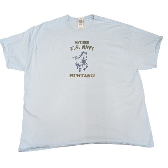 Gildan Other - Gildan "US Navy Mustang" Graphic Tee | Unisex XXL